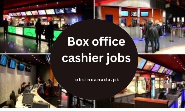 Box office cashier jobs