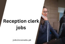 Reception clerk jobs