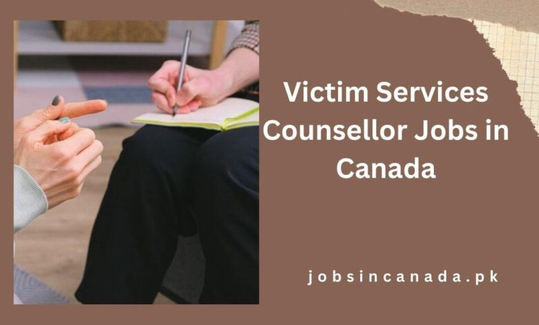 Victim Services Counsellor Jobs in Canada