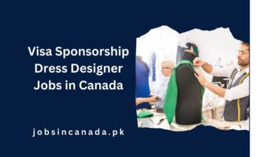 Visa Sponsorship Dress Designer Jobs in Canada