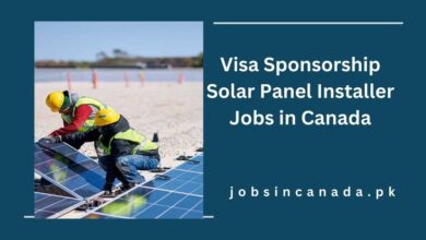 Visa Sponsorship Solar Panel Installer Jobs in Canada