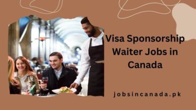 Visa Sponsorship Waiter Jobs in Canada