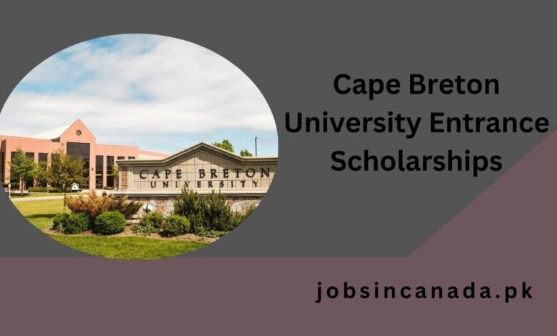 Cape Breton University Entrance Scholarships