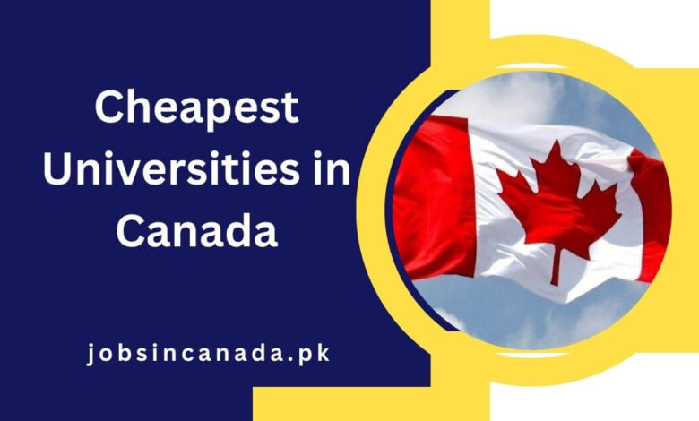 Cheapest Universities in Canada