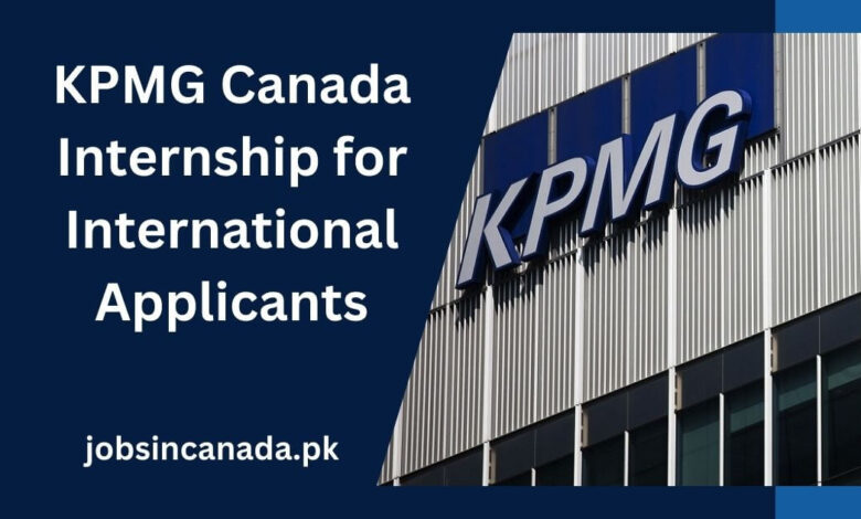 KPMG Canada Internship for International Applicants