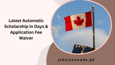 Latest Automatic Scholarship in Days & Application Fee Waiver