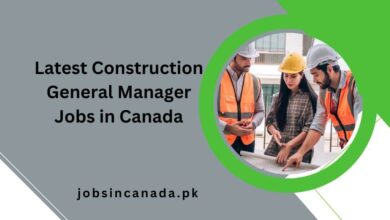 Latest Construction General Manager Jobs in Canada