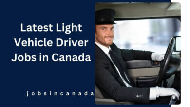 Latest Light Vehicle Driver Jobs in Canada