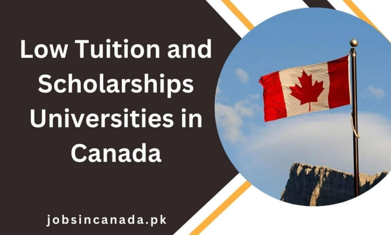 Low Tuition and Scholarships Universities in Canada