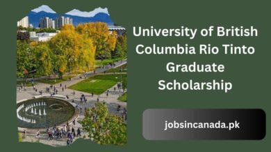 University of British Columbia Rio Tinto Graduate Scholarship