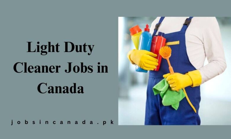 Light Duty Cleaner Jobs in Canada