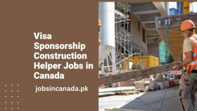 Visa Sponsorship Construction Helper Jobs in Canada